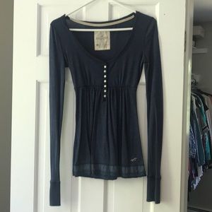 Hollister blue nice top